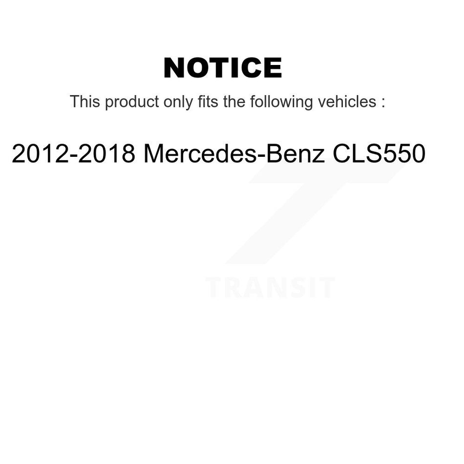 Front Coated Disc Brake Rotors & Semi-Metallic Pad Kit For 2012-2018 Mercedes-Benz CLS550 KGF-103023