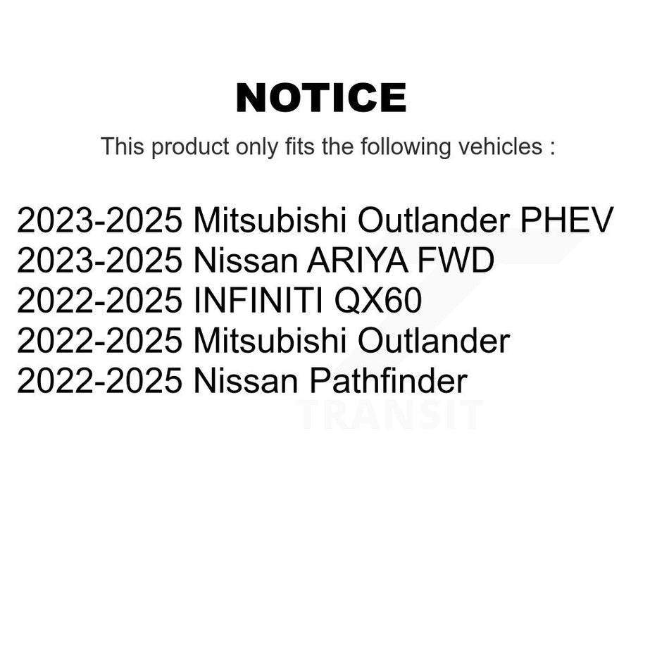 Front Rear Coated Brake Rotors Semi-Metallic Pad Kit For Mitsubishi Outlander Nissan QX60 KGF-103154