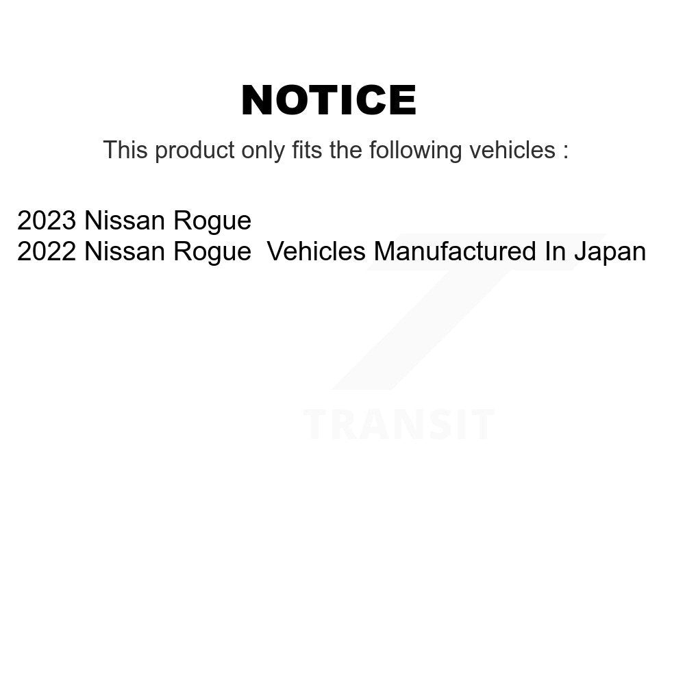 Front Rear Coated Disc Brake Rotors And Semi-Metallic Pads Kit For Nissan Rogue KGF-103192