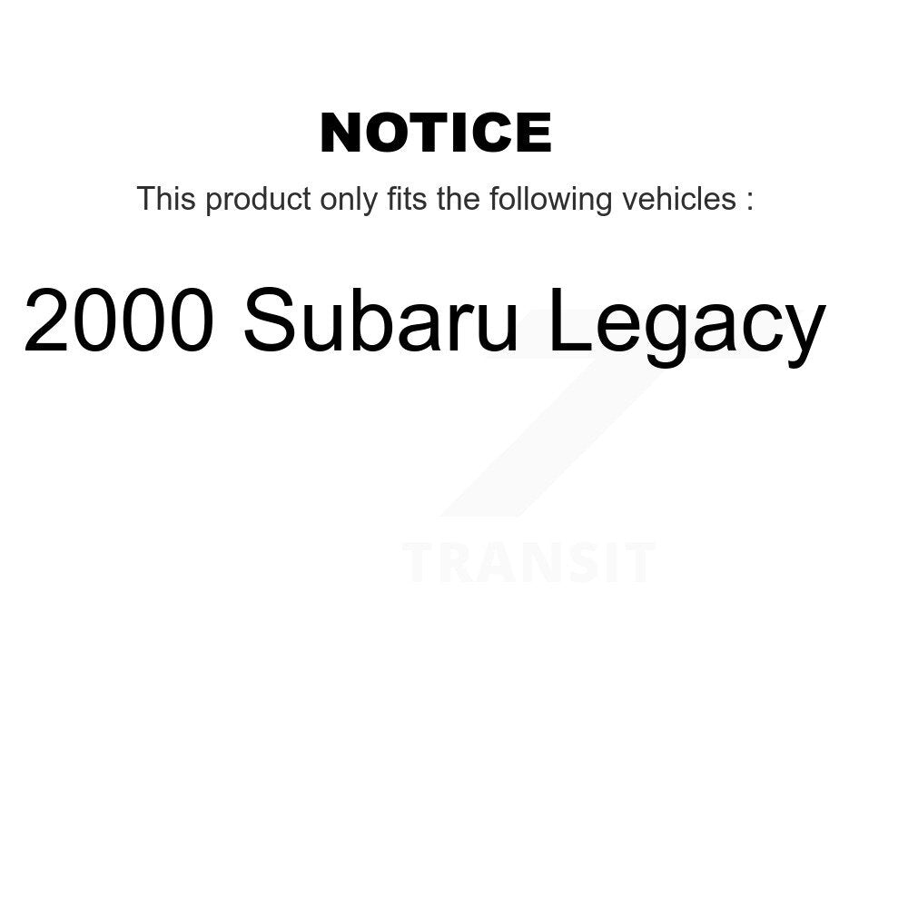 Rear Disc Coated Rotors Semi-Metallic Pads Parking Shoes & Hardware Kit For Subaru Legacy KGF-103929