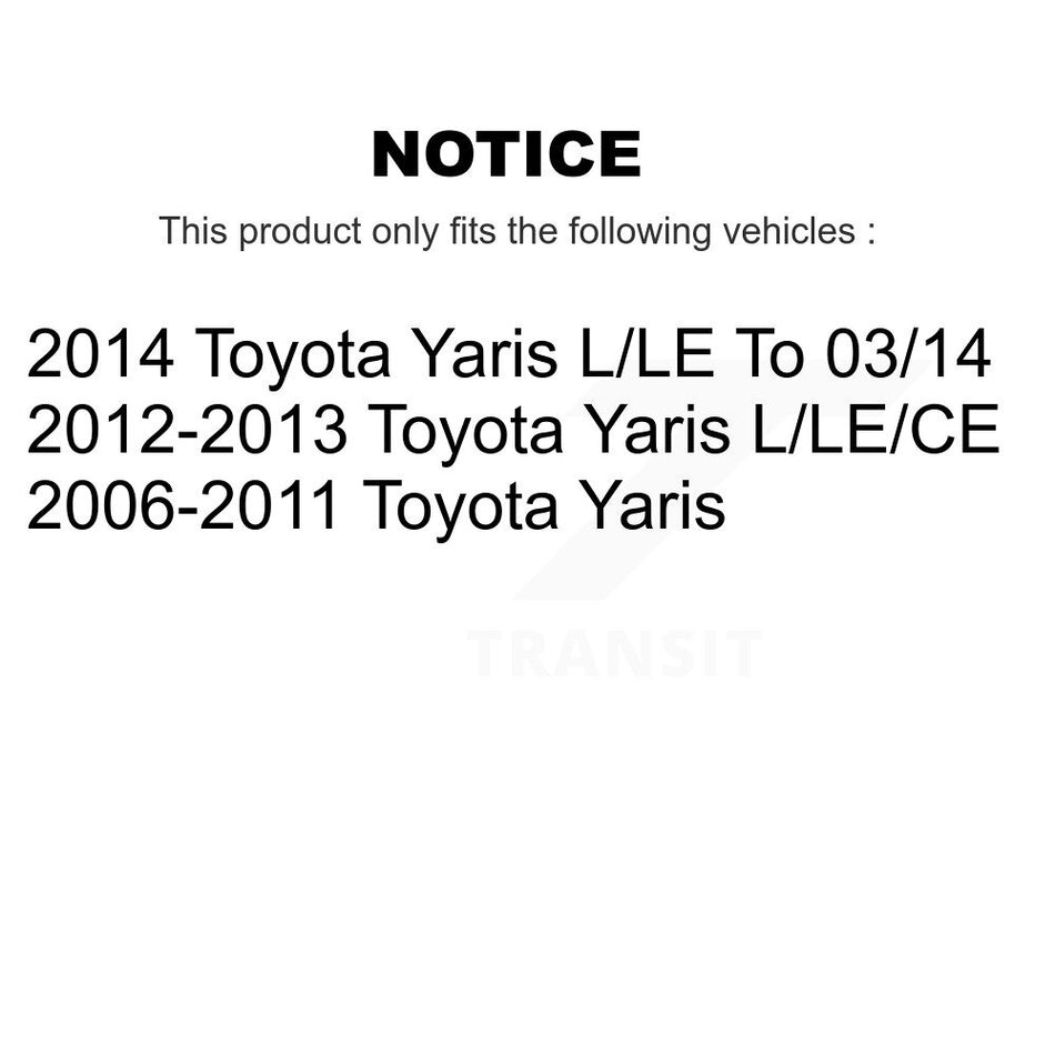 Rear Coated Brake Drum Shoes Spring Kit For Toyota Yaris KGN-100080