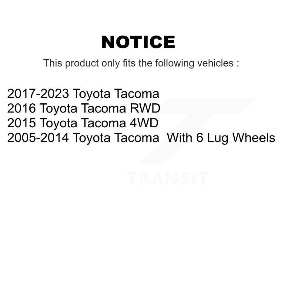 Rear Coated Brake Drum Shoes Kit For Toyota Tacoma KGN-100196
