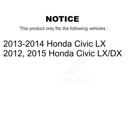 Rear Coated Brake Drum Shoes Spring And Cylinders Kit For Honda Civic KGN-100203