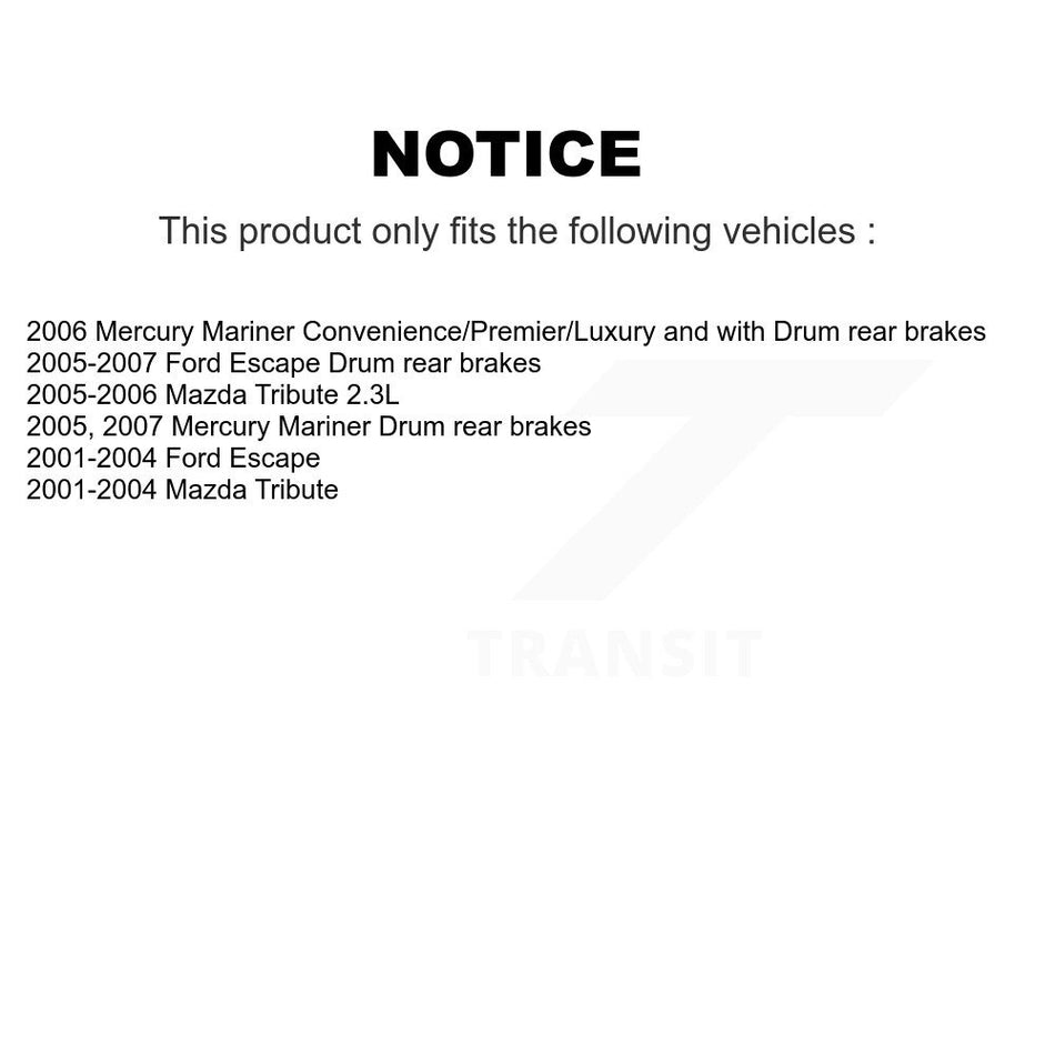 Front Coated Disc Brake Rotors And Semi-Metallic Pads Kit For Ford Escape Mazda Tribute Mercury Mariner KGS-100082