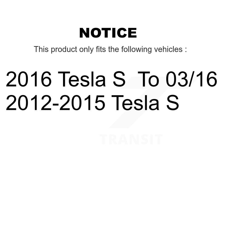 Rear Coated Disc Brake Rotors And Semi-Metallic Pads Kit For Tesla S KGS-102853