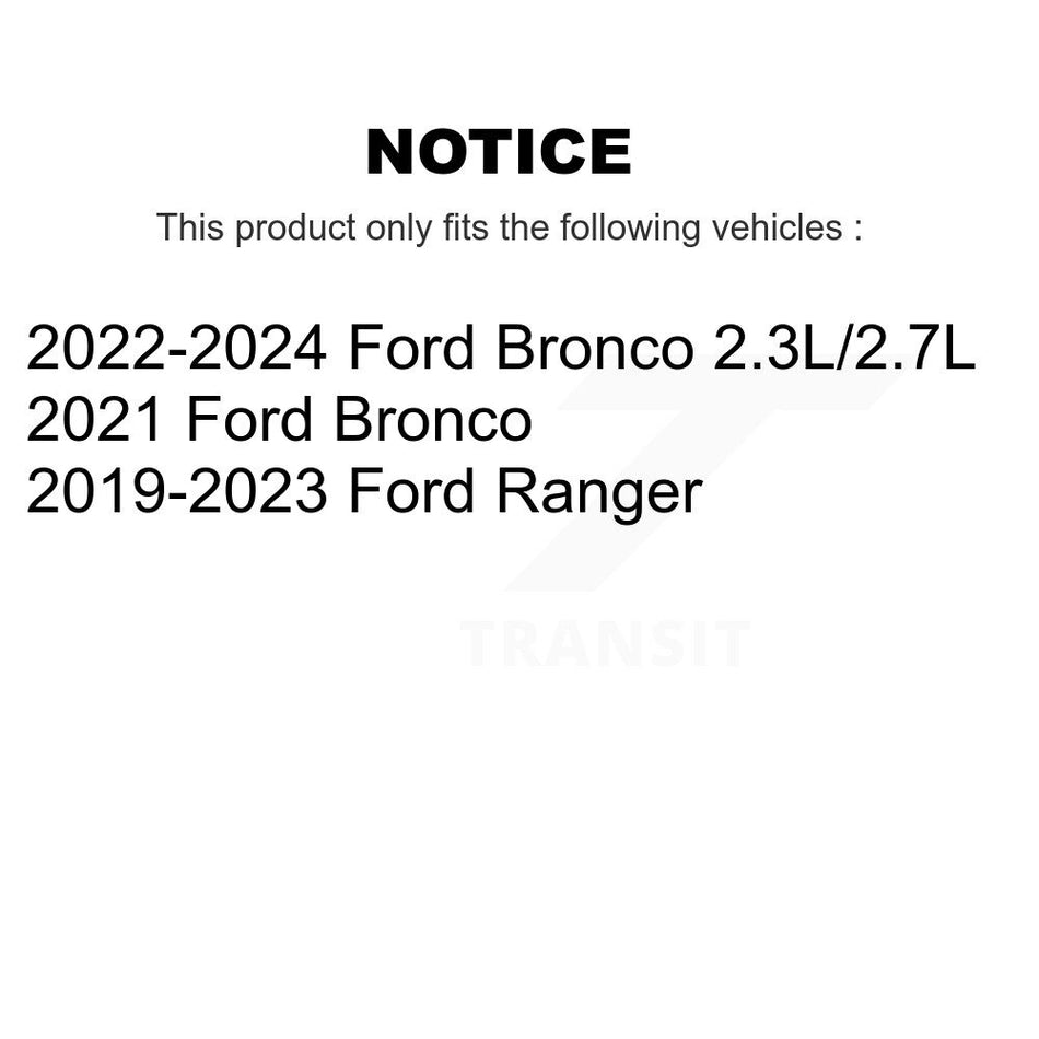 Front Coated Disc Brake Rotors And Semi-Metallic Pads Kit For Ford Ranger Bronco KGS-102909
