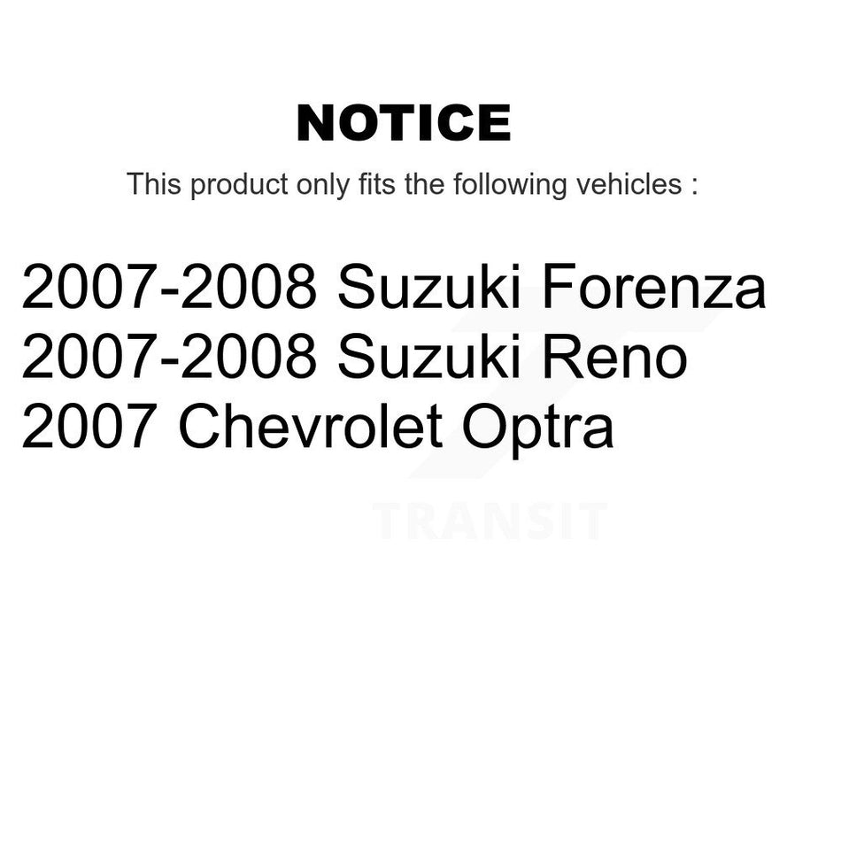 Rear Disc Coated Rotors Semi-Metallic Pads And Parking Shoes Kit For Suzuki Forenza Reno KGS-103033