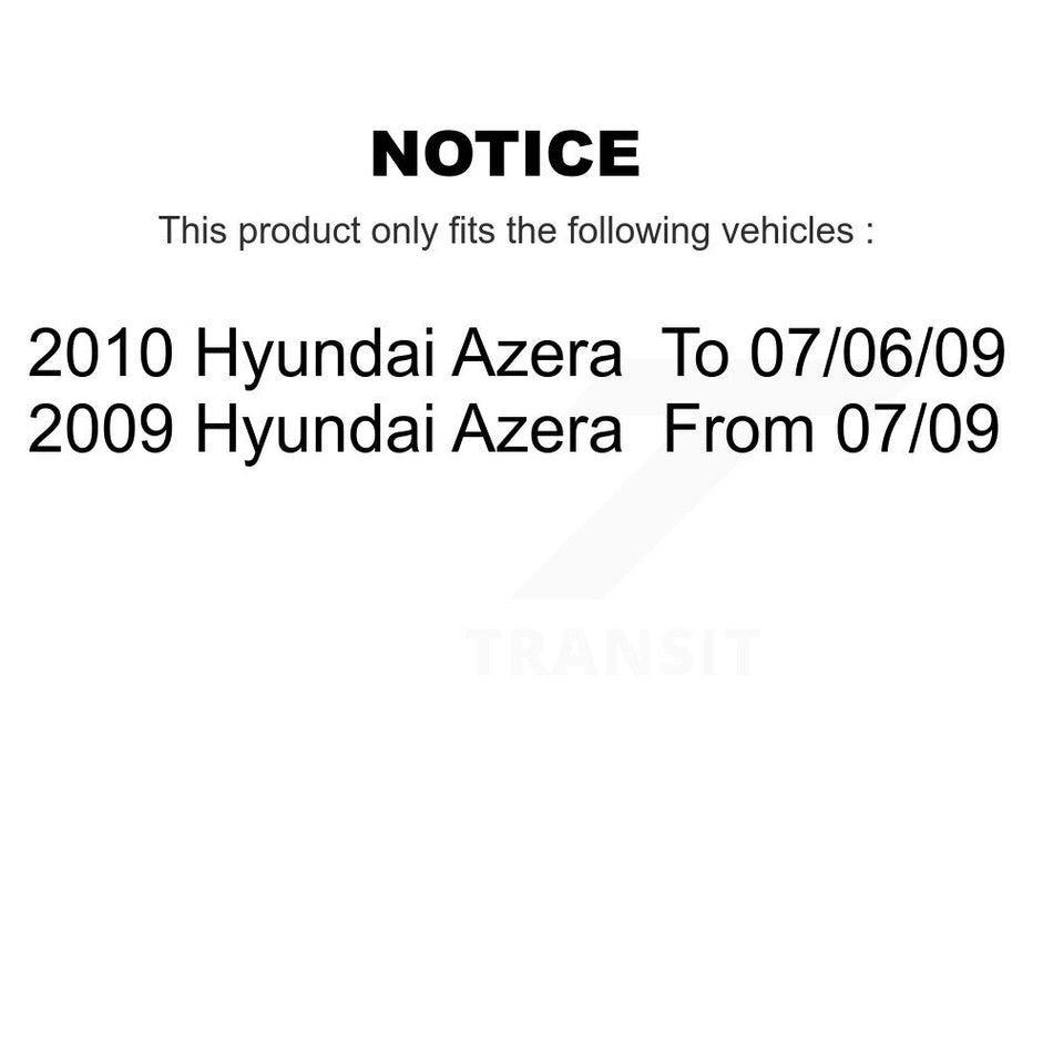Rear Disc Coated Rotors Semi-Metallic Pads And Parking Brake Shoes Kit For Hyundai Azera KGS-103087