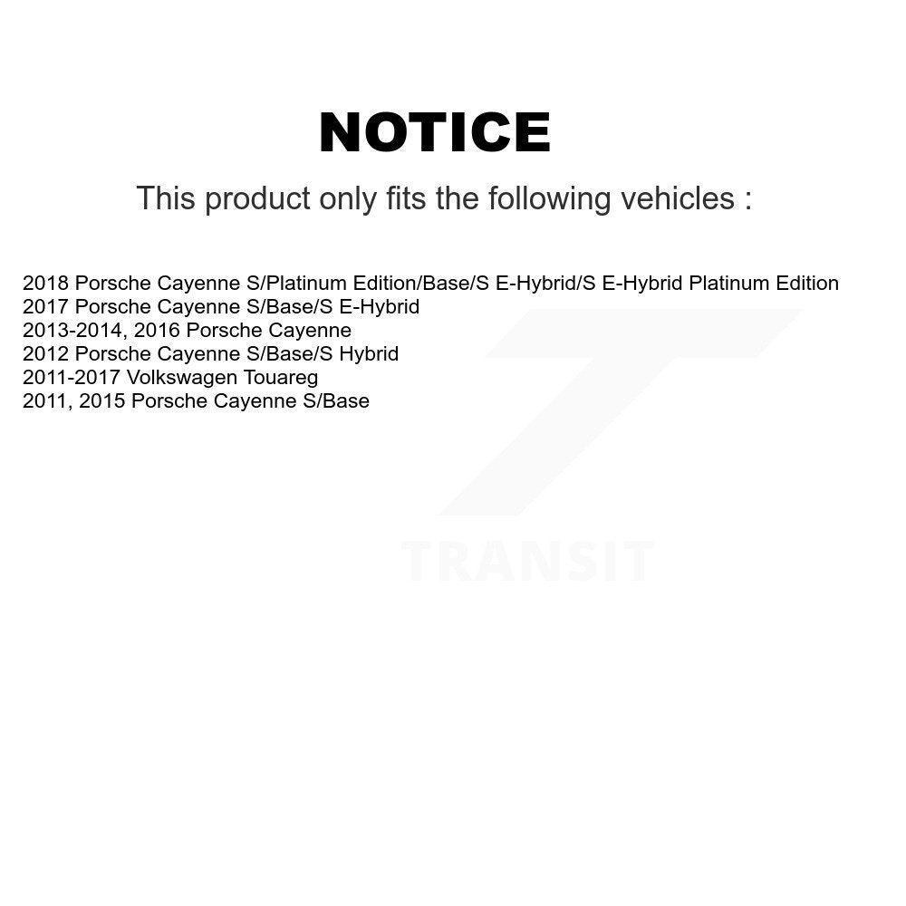 Rear Disc Coated Rotors Semi-Metallic Pads Parking Shoes And Hardware Kit For Volkswagen KGS-103382