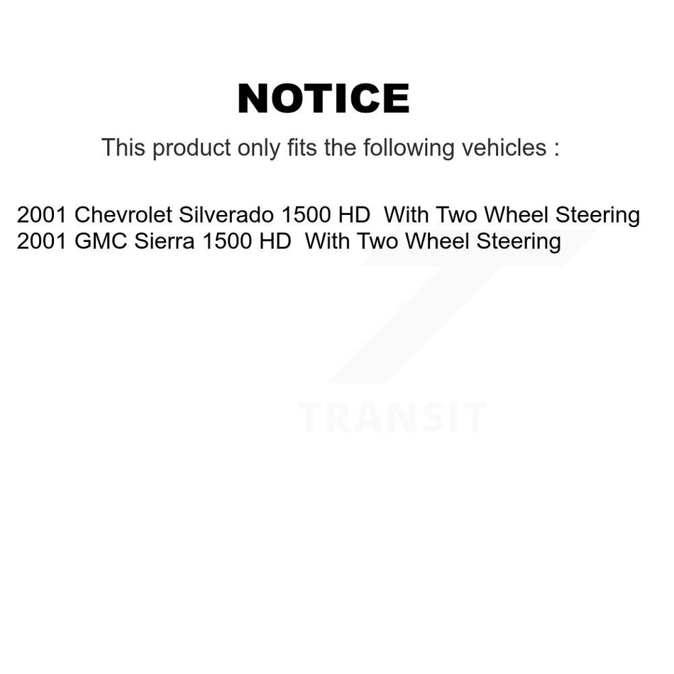 Rear Disc Coated Rotors Semi-Metallic Pads Parking Shoes & Hardware Kit For Chevrolet GMC KGS-103468
