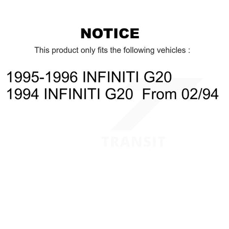 Front Coated Disc Brake Rotors And Ceramic Pads Kit For INFINITI G20 KGT-100186