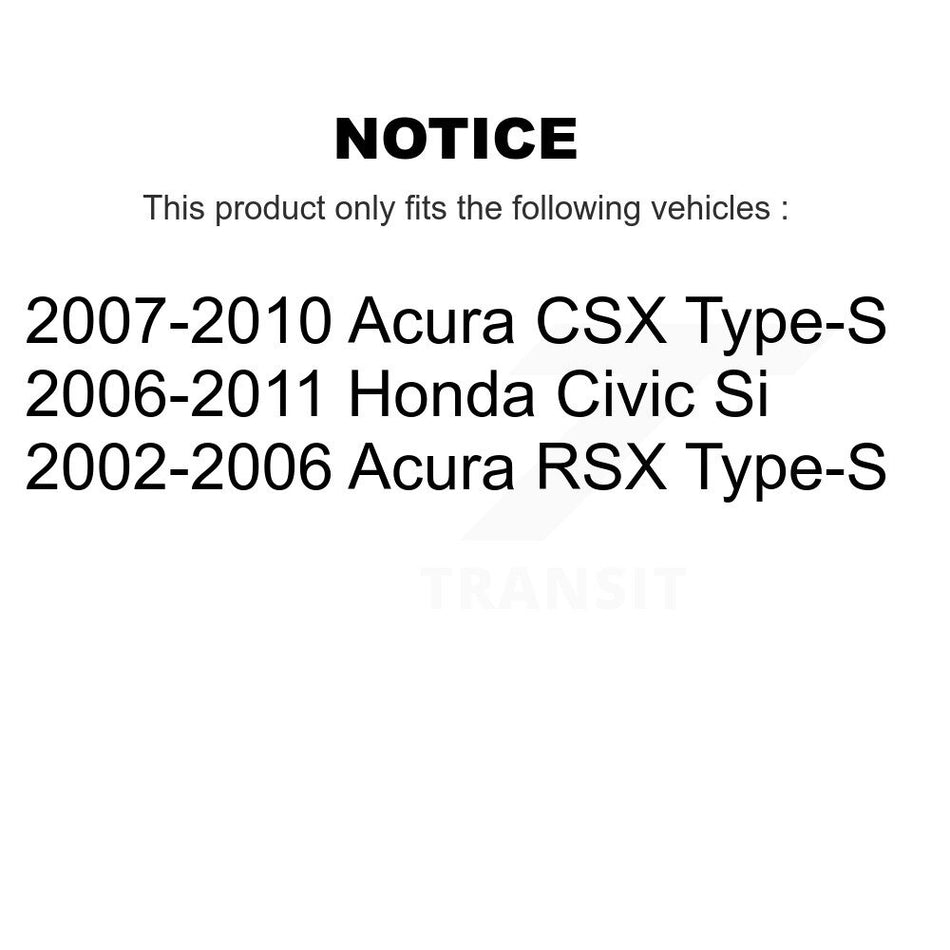 Front Coated Disc Brake Rotors And Ceramic Pads Kit For Honda Civic Acura CSX RSX KGT-100321