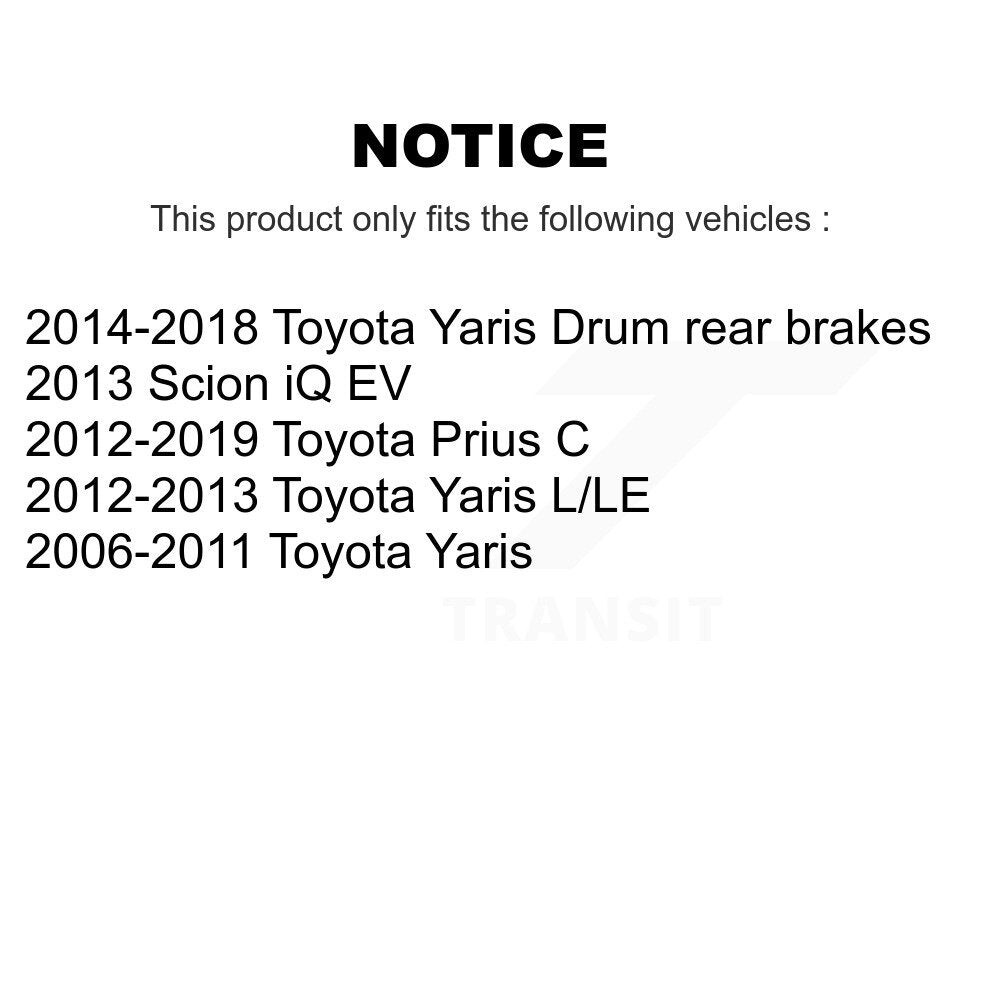 Front Coated Disc Brake Rotors And Ceramic Pads Kit For Toyota Yaris Prius C Scion iQ KGT-100379