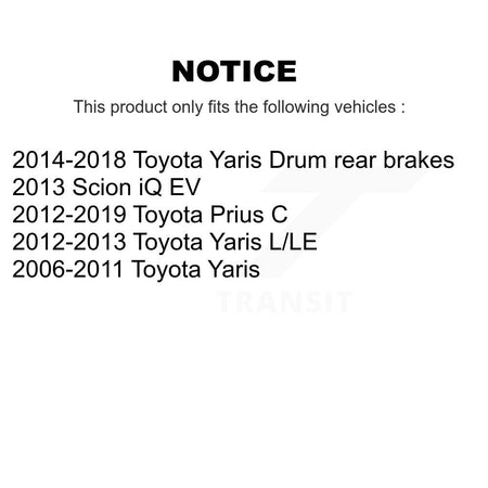 Front Coated Disc Brake Rotors And Ceramic Pads Kit For Toyota Yaris Prius C Scion iQ KGT-100379