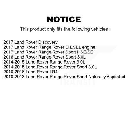 Front Coated Disc Brake Rotors & Ceramic Pad Kit For Land Rover Range Sport LR4 Discovery KGT-100393