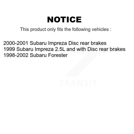 Front Rear Coated Disc Brake Rotors And Ceramic Pads Kit For Subaru Forester Impreza KGT-100828