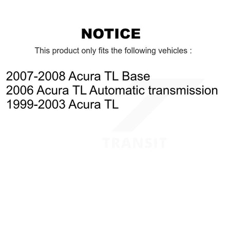 Front Rear Coated Disc Brake Rotors And Ceramic Pads Kit For Acura TL KGT-100856