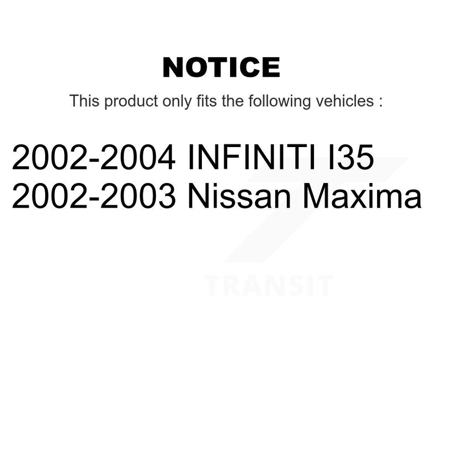 Front Rear Coated Disc Brake Rotors And Ceramic Pads Kit For Nissan Maxima INFINITI I35 KGT-100888