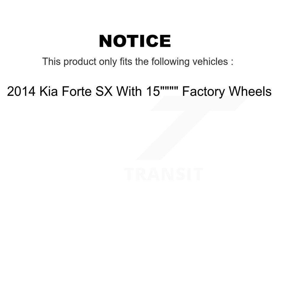 Front Rear Coat Brake Rotor Ceramic Pad Kit For Kia Forte With 300mm Diameter KGT-101019