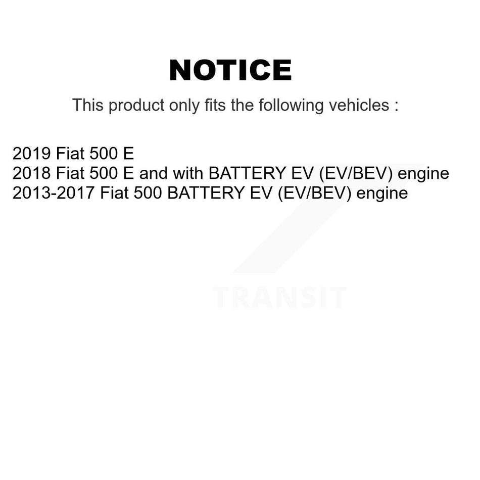 Front Rear Coated Disc Brake Rotors And Ceramic Pads Kit For Fiat 500 KGT-101239