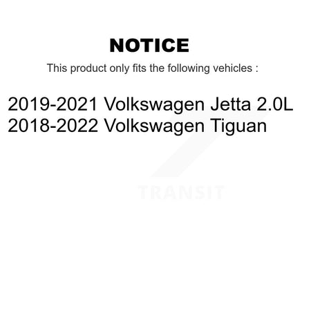 Front Rear Coated Disc Brake Rotors And Ceramic Pads Kit For Volkswagen Tiguan Jetta KGT-102163