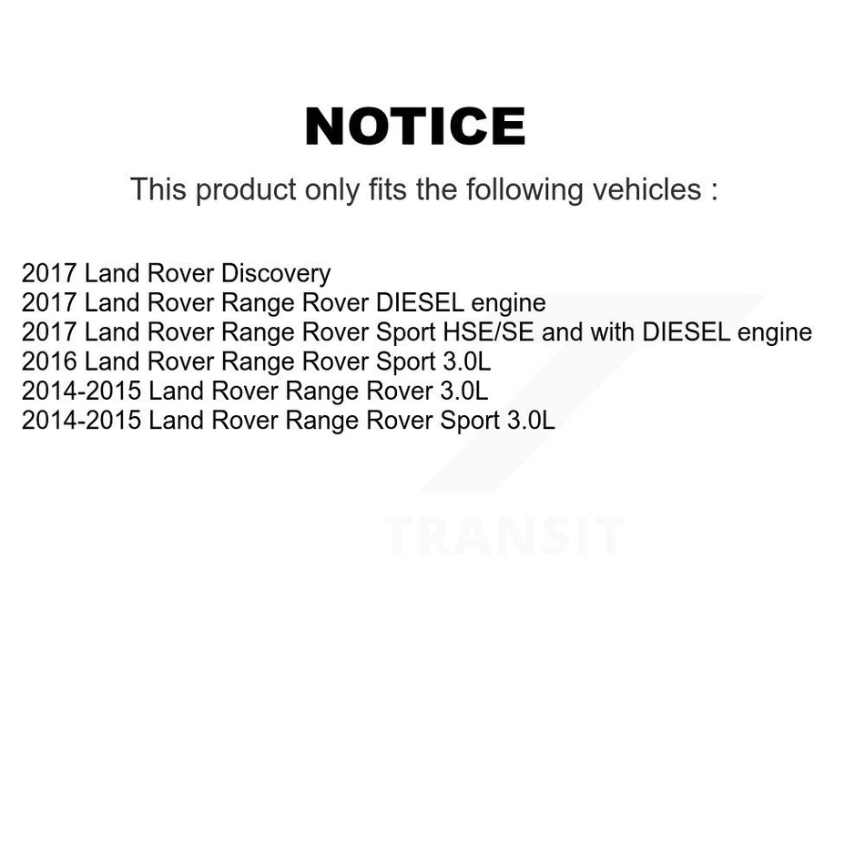Front Rear Coated Disc Brake Rotor & Ceramic Pad Kit For Land Rover Range Sport Discovery KGT-102233