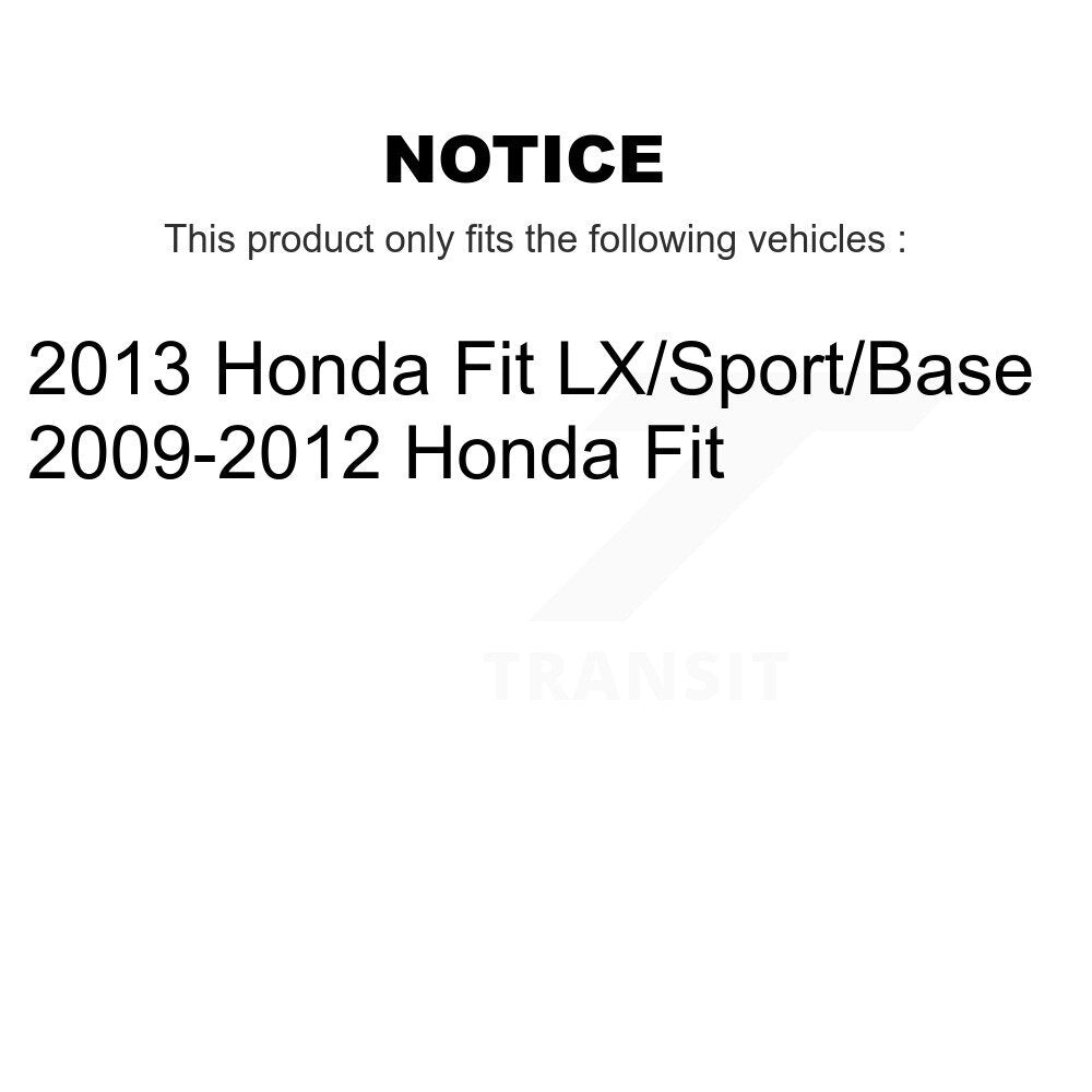 Front Rear Coated Disc Brake Rotors Ceramic Pads And Drum Kit For Honda Fit KGT-102554
