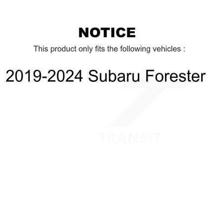 Rear Coated Disc Brake Rotors And Ceramic Pads Kit For Subaru Forester Crosstrek KGT-102697