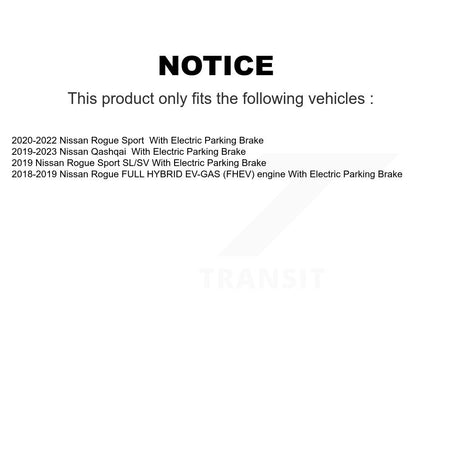 Rear Disc Coated Rotors Ceramic Pads And Parking Shoes Kit For Nissan Rogue Sport Qashqai KGT-103862
