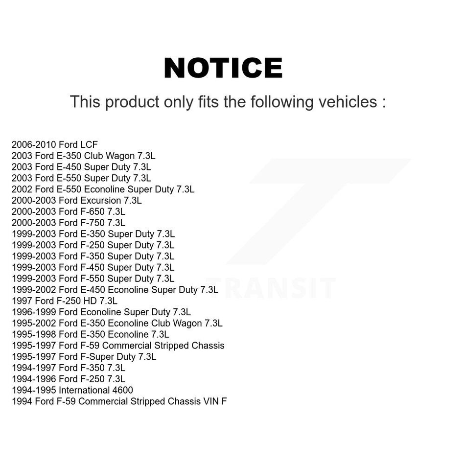 Engine Oil Filter (6 Pack) For Ford F-350 Super Duty F-250 E-350 Econoline HD Club Wagon KLO-100183