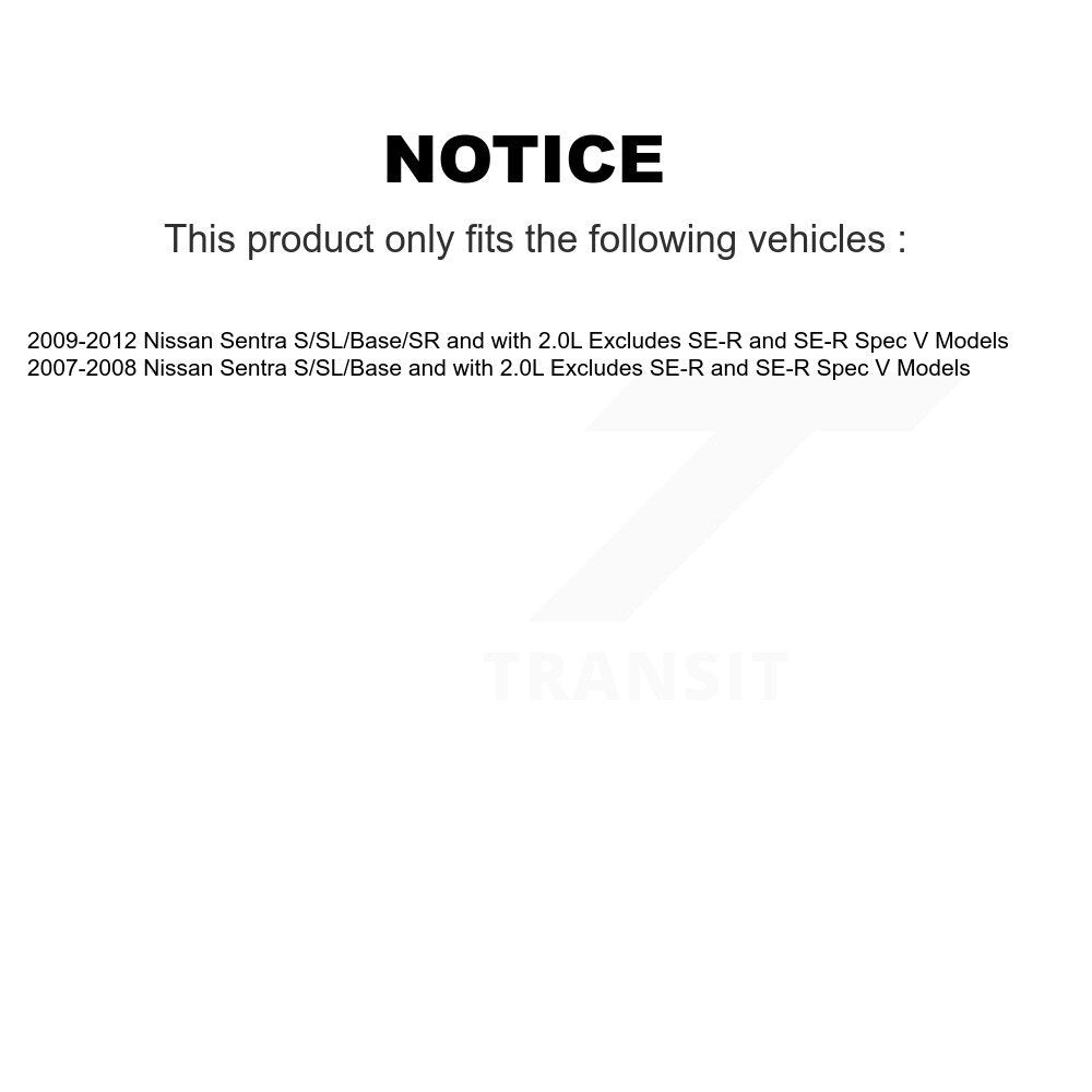 Front Disc Rotors Brake Pad Bearing Shock Assembly Suspension Kit (15Pc) For Nissan Sentra KM-100395