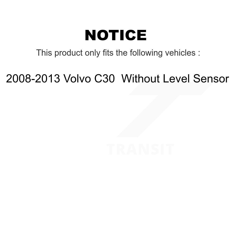 Front Rotor Brake Pad Bearing Arm Suspension Kit (15Pc) For Volvo C30 Without Level Sensor KM-100402