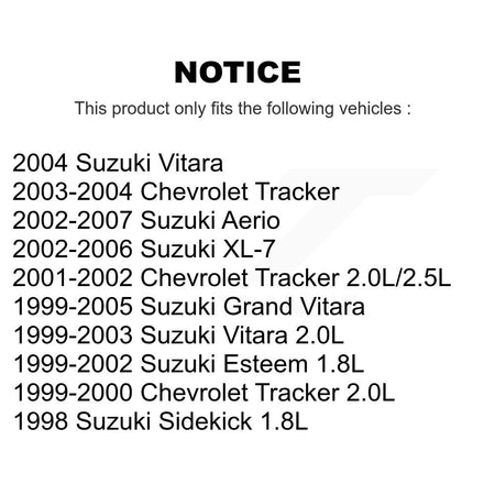 Ignition Coil (2 Pack) For Suzuki Chevrolet Tracker Grand Vitara Aerio XL-7 Sidekick KMP-100176