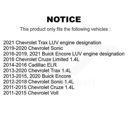 Ignition Coil (4 Pack) For Chevrolet Cruze Buick Encore Trax Sonic Limited Volt Cadillac KMP-100373