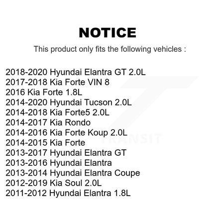 Ignition Coil (4 Pack) For Hyundai Elantra Tucson Kia Soul GT Forte Rondo Forte5 Coupe KMP-100378