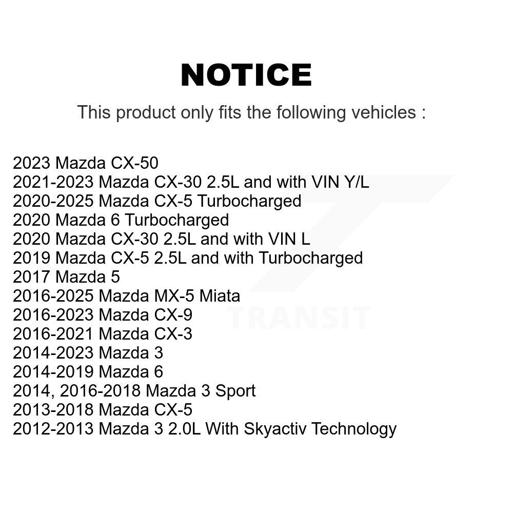 Ignition Coil (4 Pack) For Mazda CX-5 3 CX-3 CX-30 CX-9 6 MX-5 Miata Sport CX-50 5 KMP-100400
