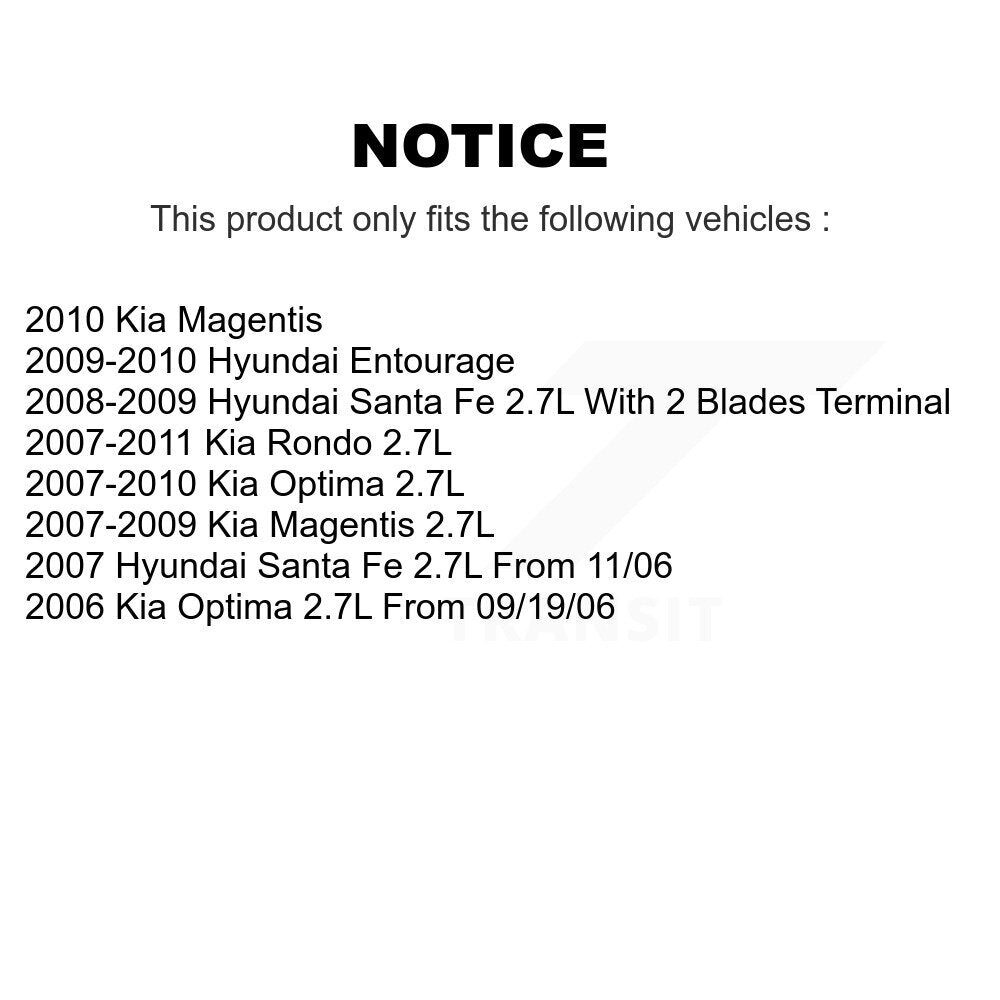 Ignition Coil (4 Pack) For Hyundai Santa Fe Kia Rondo Optima Entourage Magentis KMP-100500