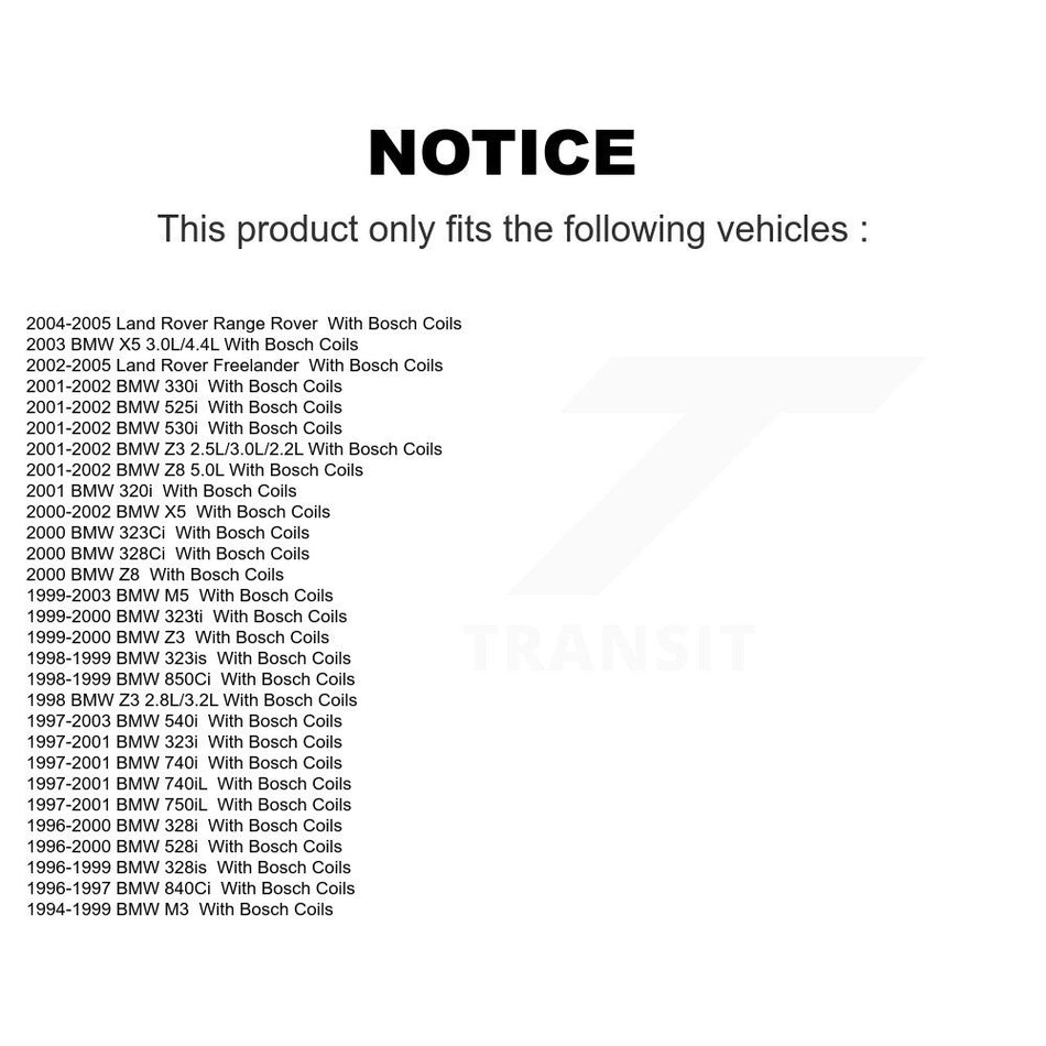 Ignition Coil (8 Pack) For BMW Z3 X5 328i 540i 323i 528i 323Ci 330i M3 M5 530i 328is Land KMP-101113