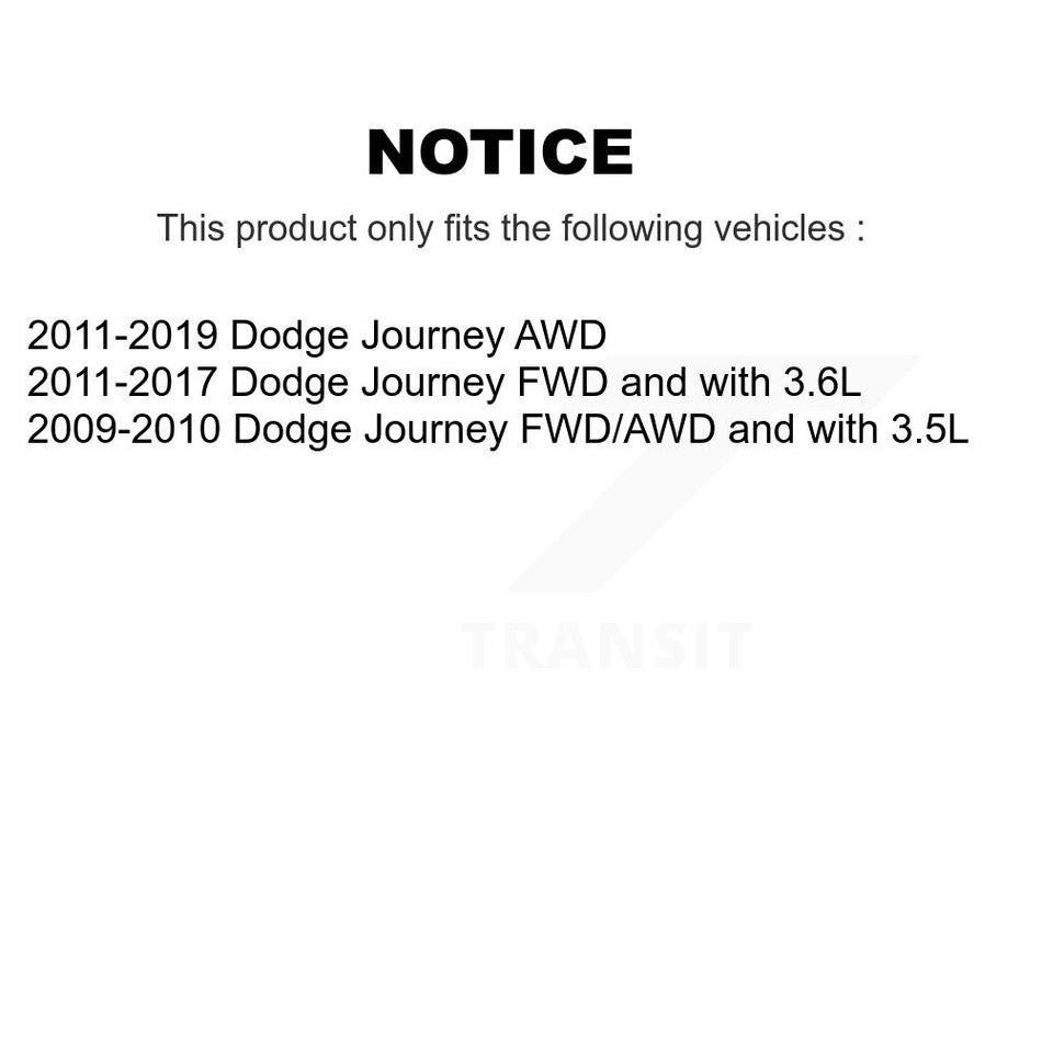 Front Left CV Axle Drive Shaft And Complete Hub Bearing Assembly Kit For Dodge Journey KN7-100018