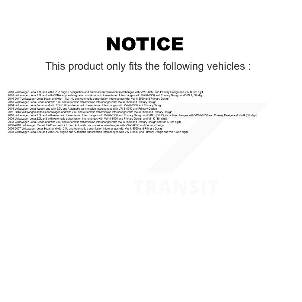 Front Left CV Axle Drive Shaft And Hub Bearing Assembly Kit For Volkswagen Jetta Passat KN7-100082