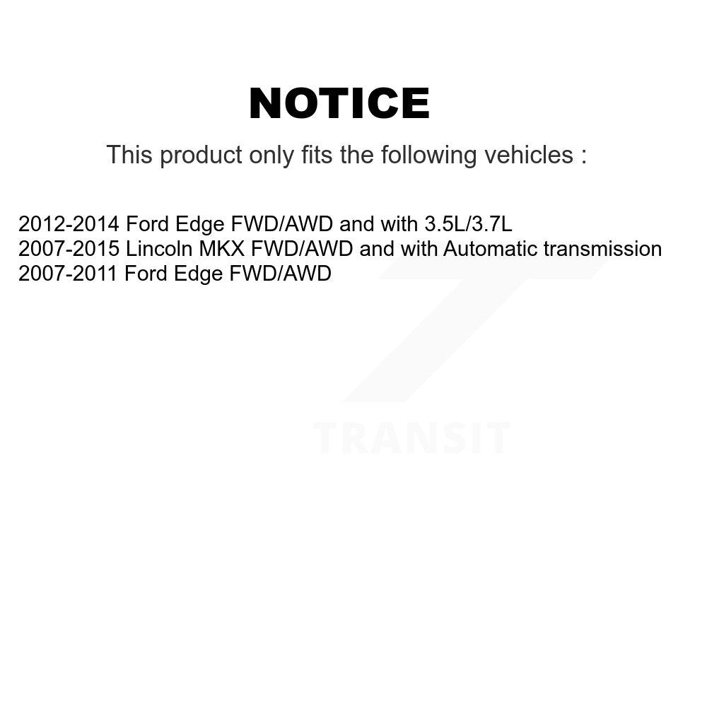 Front Left CV Axle Drive Shaft Assembly And Wheel Bearing Kit For Ford Edge Lincoln MKX KN7-100153