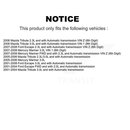 Front Left CV Axle Drive And Bearing Kit For Ford Escape Mazda Tribute Mercury Mariner KN7-100168