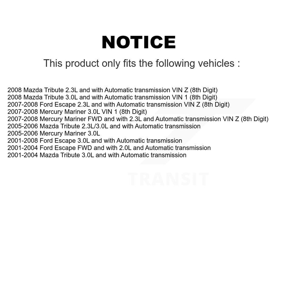 Front Left CV Axle Drive And Bearing Kit For Ford Escape Mazda Tribute Mercury Mariner KN7-100168