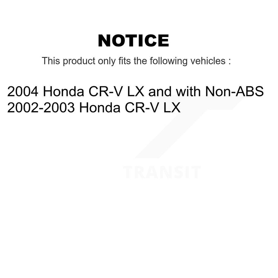 Front Left CV Axle Drive Shaft Complete Assembly And Wheel Bearing Kit For Honda CR-V KN7-100191