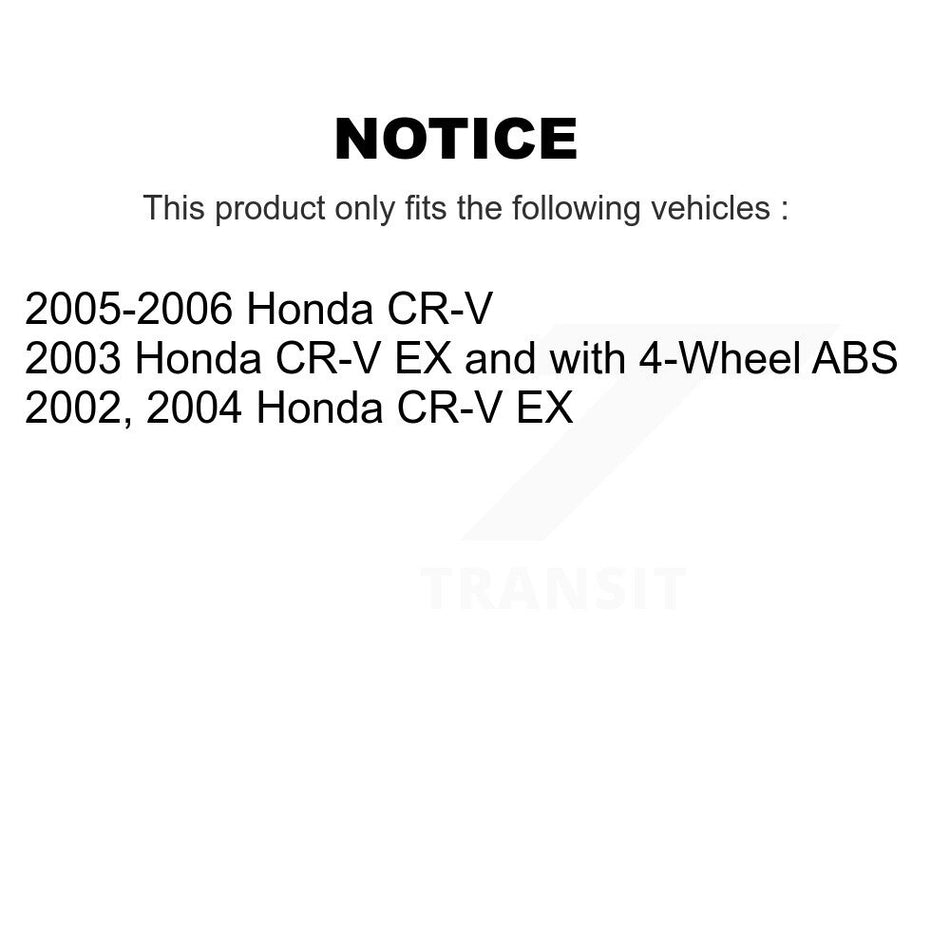 Front Left CV Axle Drive Shaft Complete Assembly And Wheel Bearing Kit For Honda CR-V KN7-100192