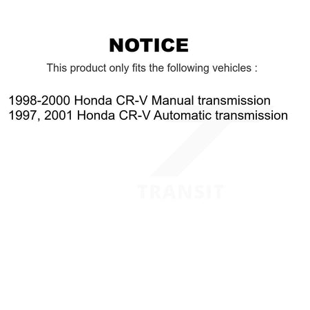 Front Left CV Axle Drive Shaft Complete Assembly And Wheel Bearing Kit For Honda CR-V KN7-100193