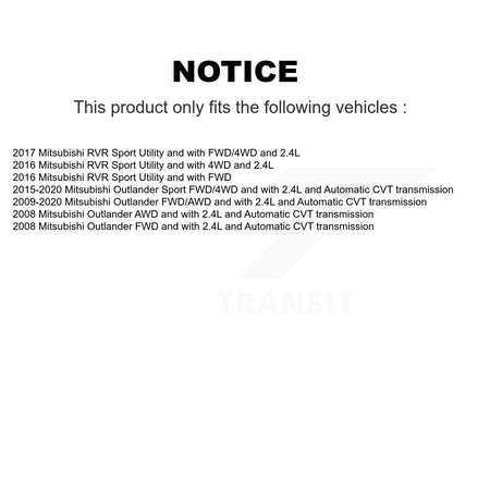 Front Left CV Axle Drive Shaft And Wheel Bearing Kit For Mitsubishi Outlander RVR Sport KN7-100204