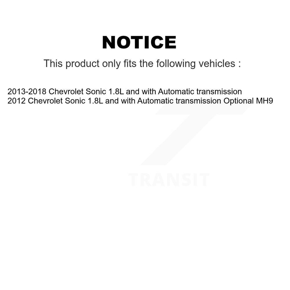 Front Left CV Axle And Bearing Kit For Chevrolet Sonic 1.8L with Automatic transmission KN7-100220