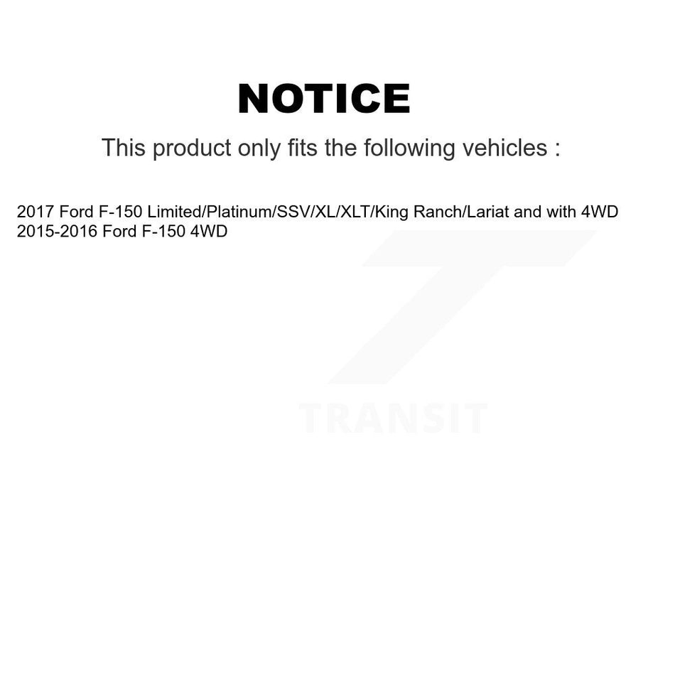 Front Right CV Axle Drive Shaft And Complete Hub Bearing Assembly Kit For Ford F-150 KN7-100293