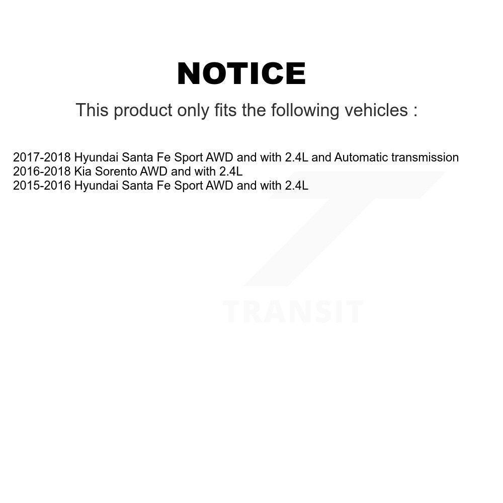 Front Right CV Axle Drive Shaft And Bearing Kit For Hyundai Santa Fe Sport Kia Sorento KN7-100315